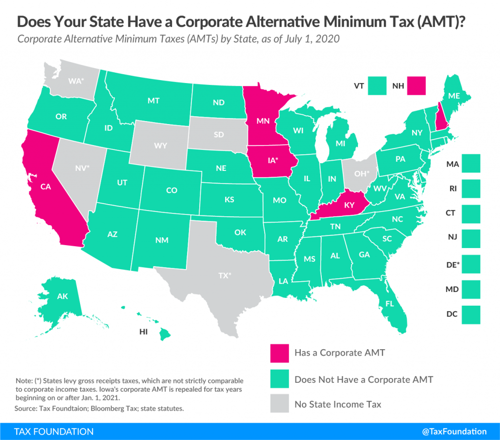 Does Your State Have a Corporate Alternative Minimum Tax (AMT)?